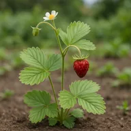 Wild strawberry (Fragaria vesca)